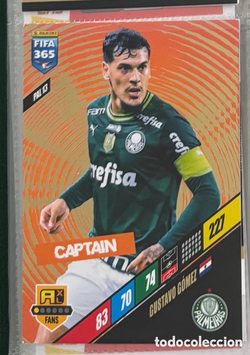 Coleccionismo Cromos antiguos: CAPTAIN 13 GUSTAVO G&Oacute;MEZ PALMEIRAS Panini FIFA 365 Adrenalyn XL 2024