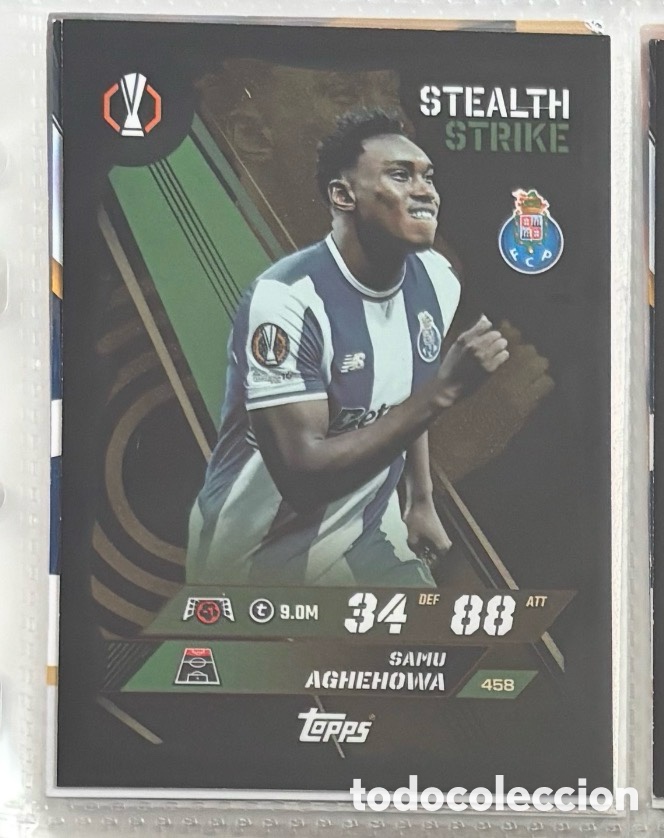 Coleccionismo Cromos antiguos: Samu Aghehowa Topps Match Attax UEFA 2025-26 Stealth Strike