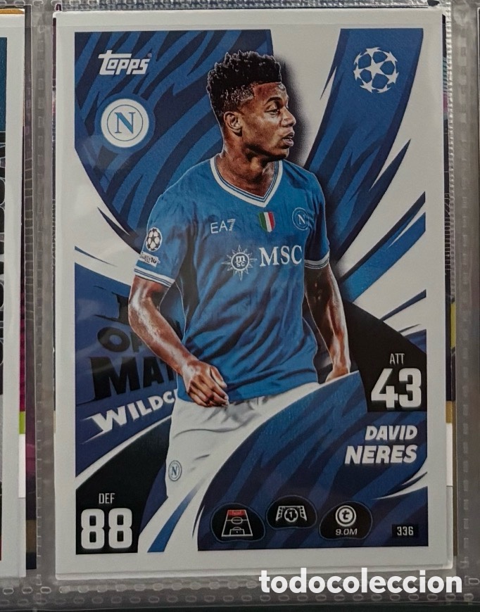 Collectionnisme Cartes &agrave; collectionner anciennes: MAN OF THE MATCH David Neres topps Match Attax Champions League 2025 2026 SSC Napoli