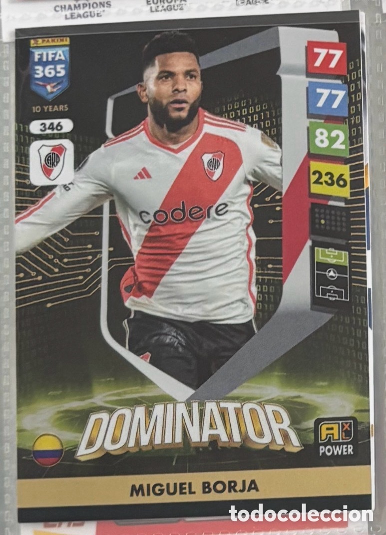 Coleccionismo Cromos antiguos: DOMINATOR MIGUEL BORJA 346 RIVER PLATE Panini Adrenalyn XL FIFA 365 2025