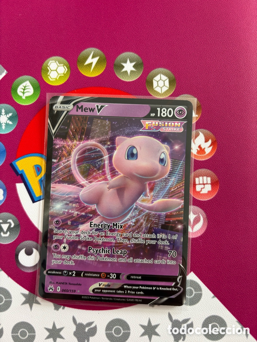 Coleccionismo Cromos antiguos: MEW V CARTA POKEMON TCG