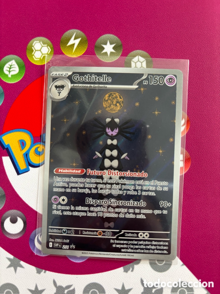 Coleccionismo Cromos antiguos: GOTHITELLE FULL ART CARTA POKEMON TCG