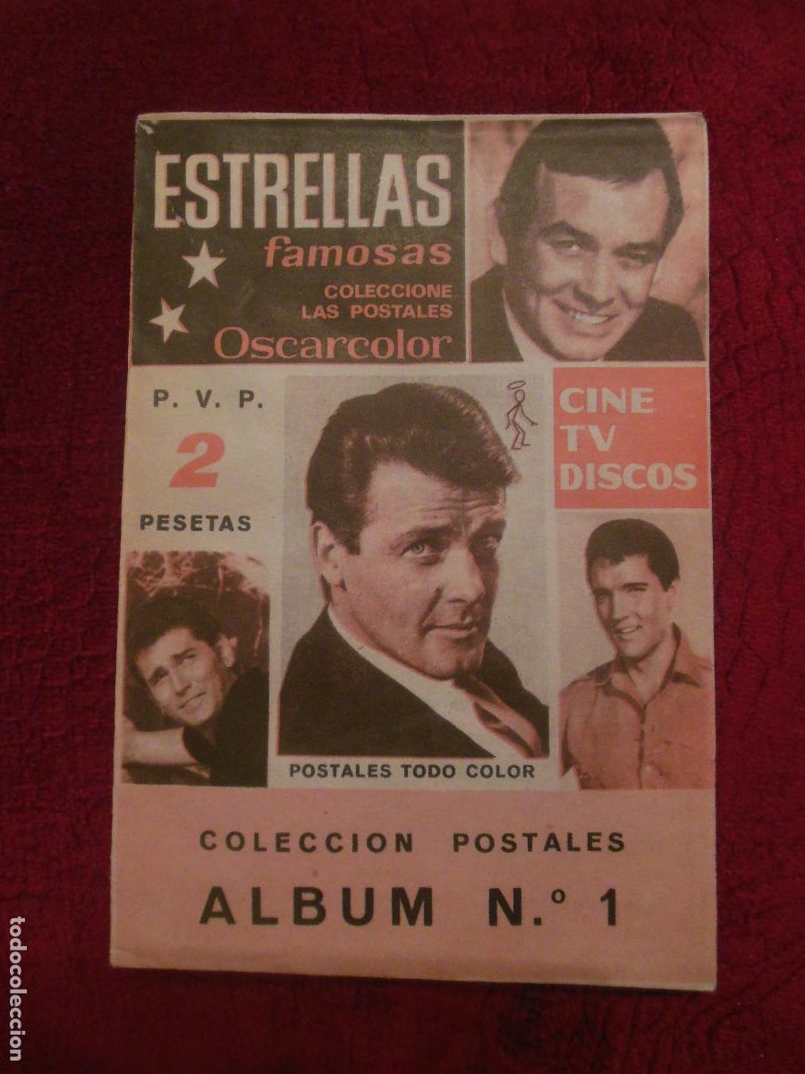Coleccionismo Cromos antiguos: ESTRELLAS FAMOSAS SOBRE DE CROMOS SIN ABRIR COLECCION POSTALES ALBUM 1 ELVIS PRESLEY JAMES BOND