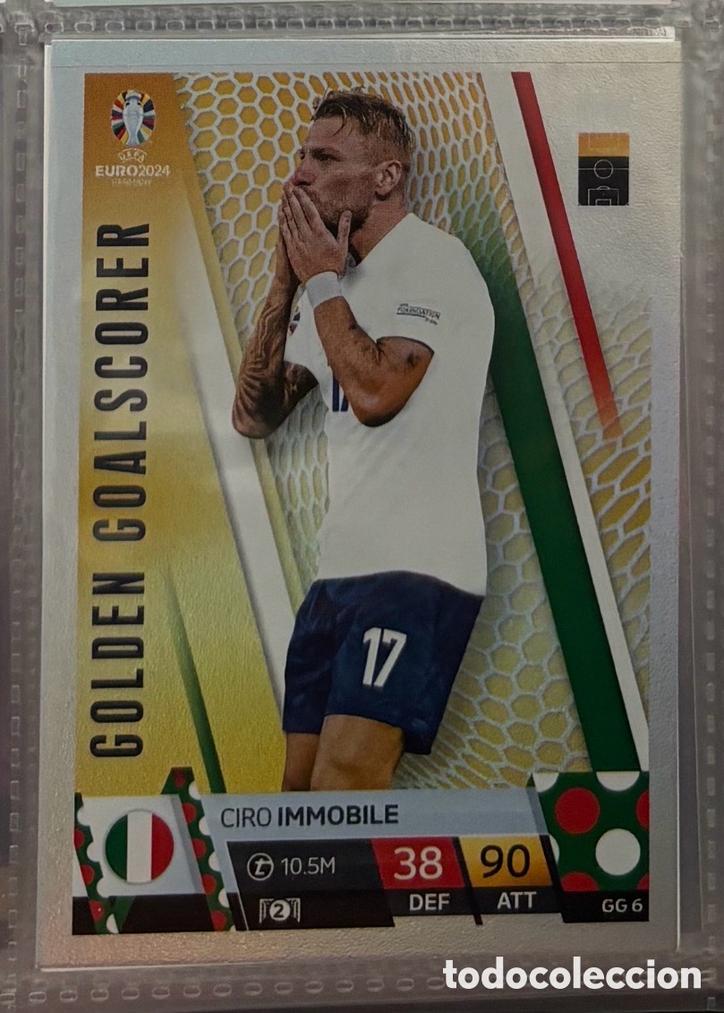 Coleccionismo Cromos antiguos: CIRO IMMOBILE ITALIA GOLDEN GOALSCORER Topps Euro 2024 Match Attax