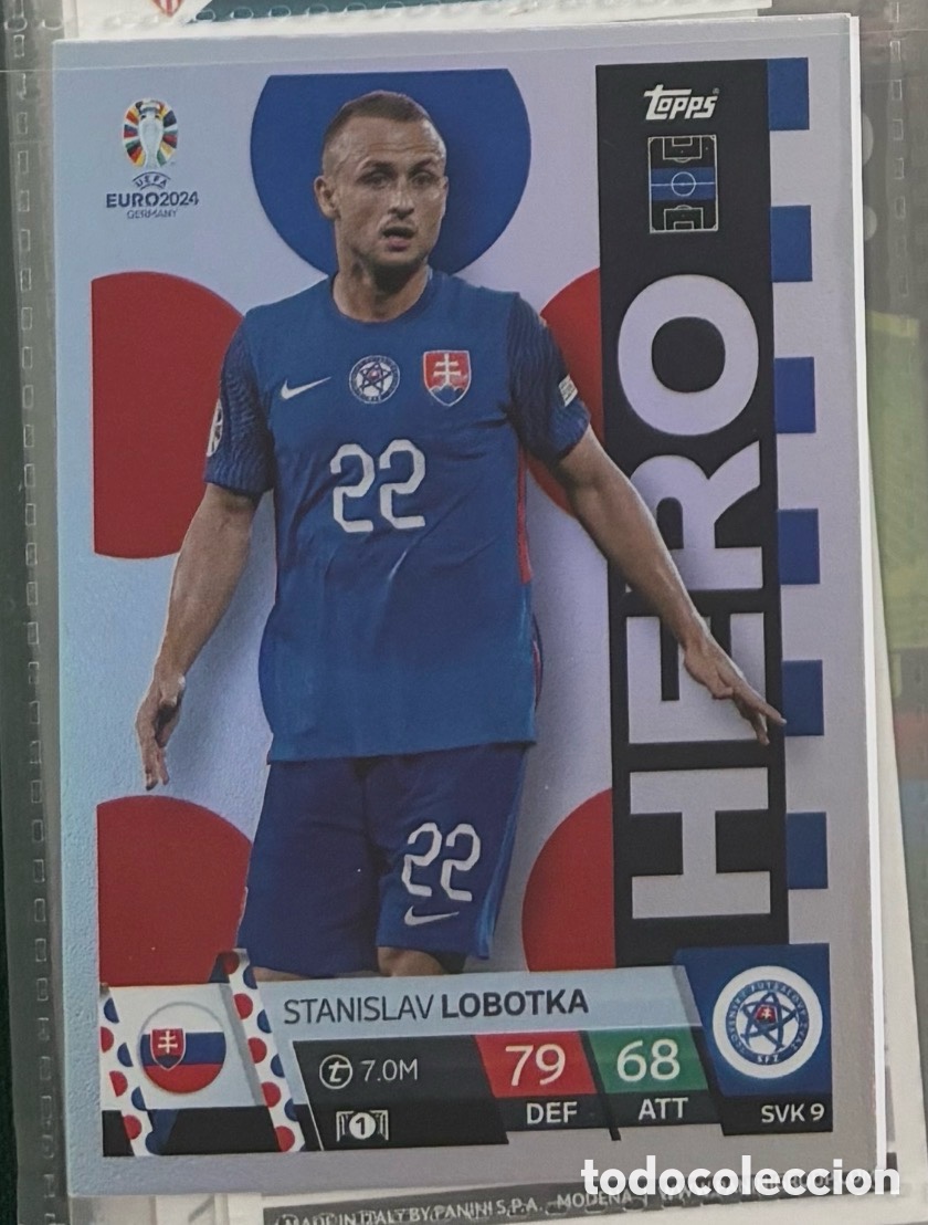 Coleccionismo Cromos antiguos: LOBOTKA ESLOVAQUIA HERO Topps Euro 2024 Match Attax