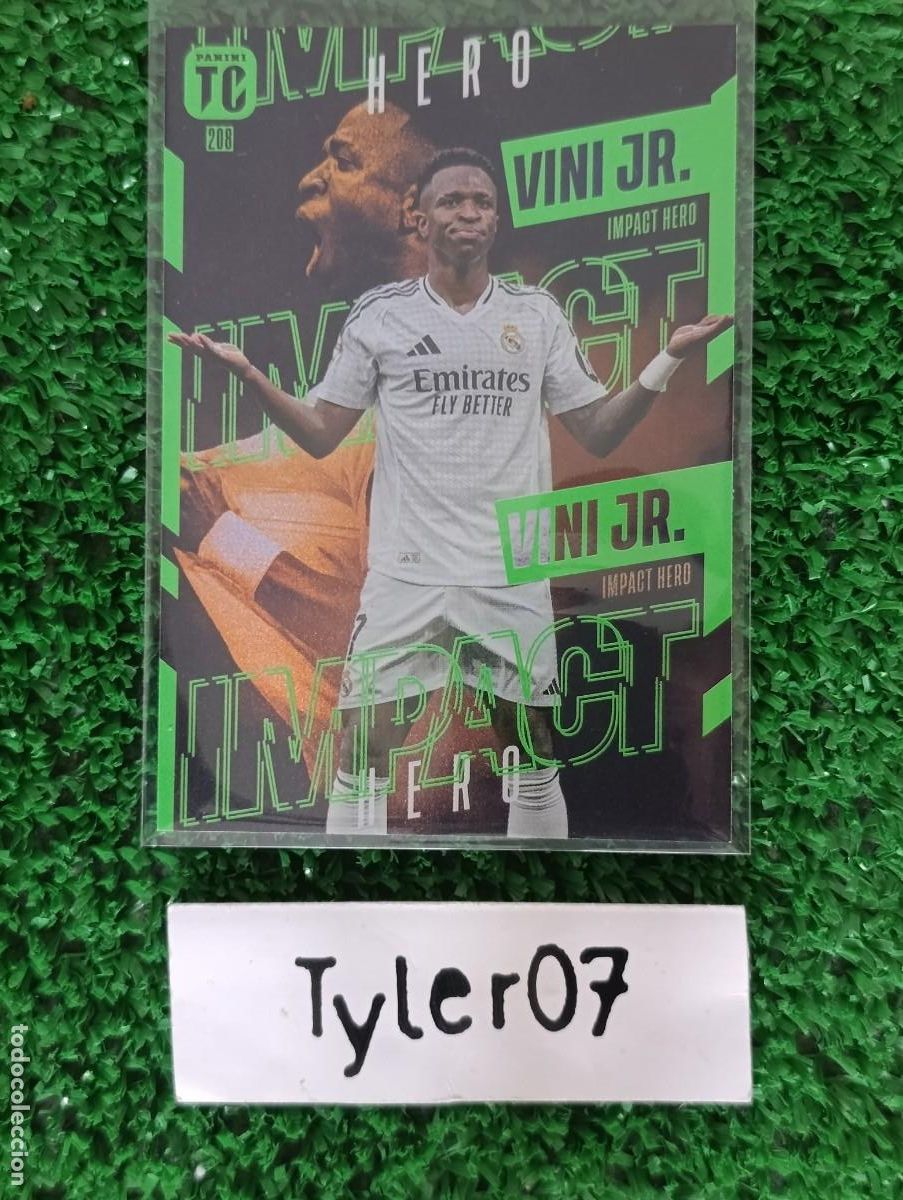 Coleccionismo Cromos antiguos: VINI JR IMPACT HERO 208 REAL MADRID PANINI TOP CLASS 2025