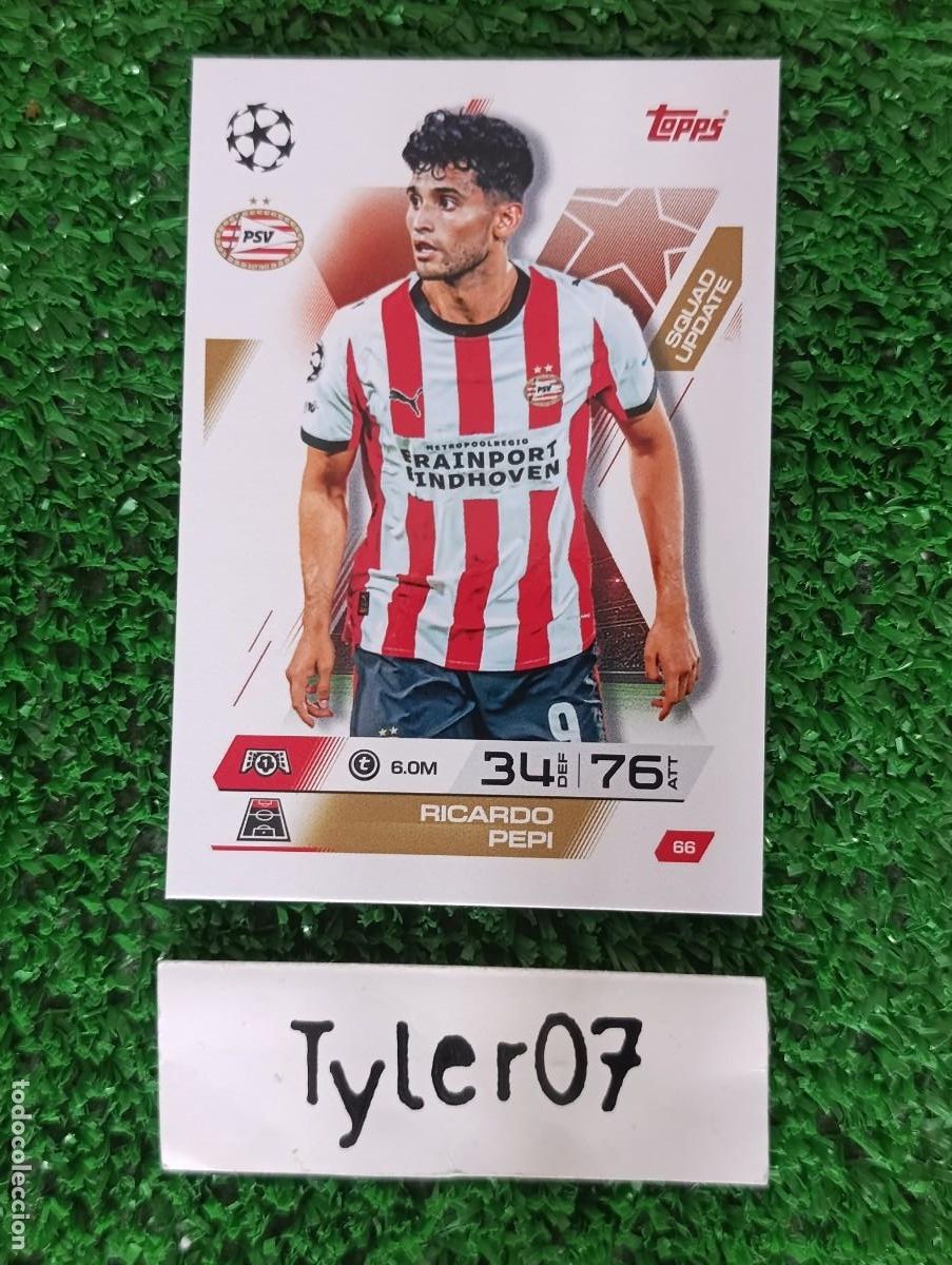 Coleccionismo Cromos antiguos: RICARDO PEPI PSV 66 MATCH ATTAX EXTRA 2025 2026 25 26