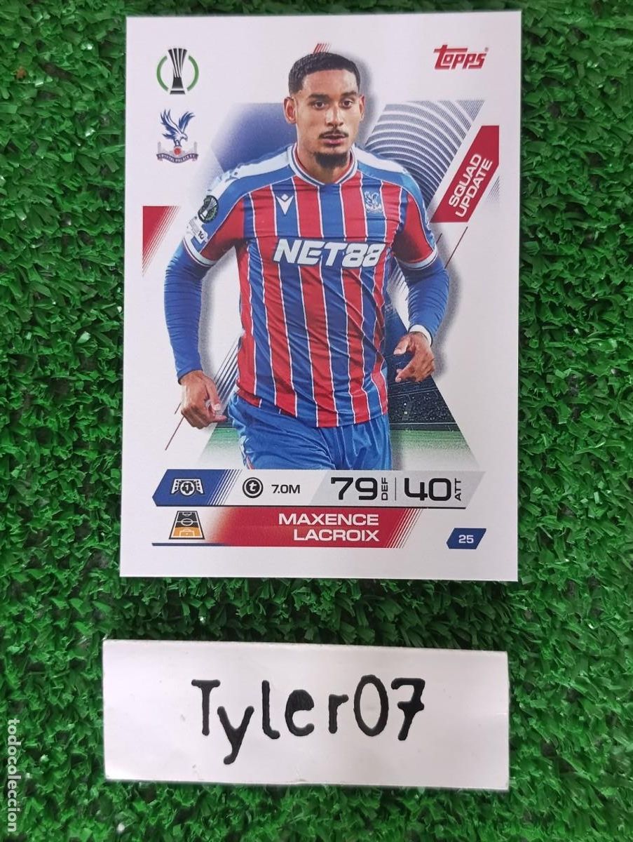 Coleccionismo Cromos antiguos: MAXENCE LACROIX CRYSTAL PALACE 25 MATCH ATTAX EXTRA 2025 2026 25 26