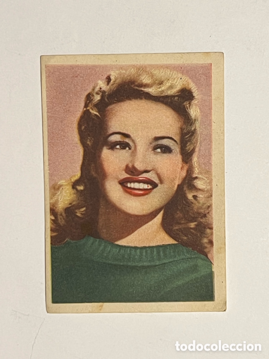 Coleccionismo Cromos antiguos: BETTY GABLE.. Cromos Cine Foto. Bruguera Hoja G-2, N.&deg; 6