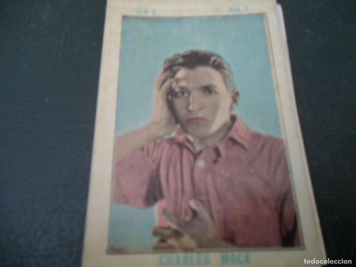 Coleccionismo Cromos antiguos: CHOCOLATE JUNCOSA ARTISTAS DEL CINE CHARLES MACK