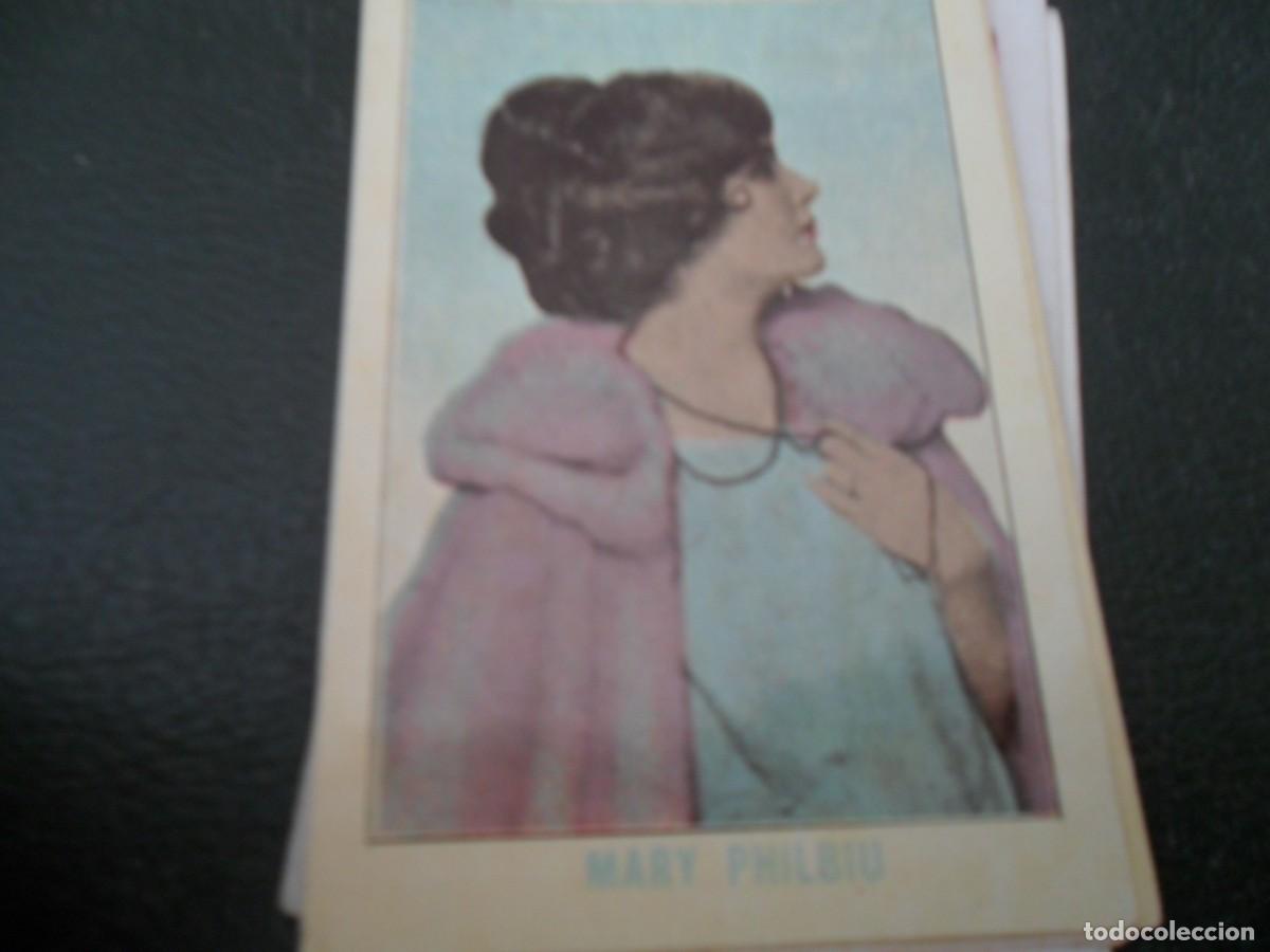Coleccionismo Cromos antiguos: CHOCOLATE JUNCOSA ARTISTAS DEL CINE MARY PHILBIU
