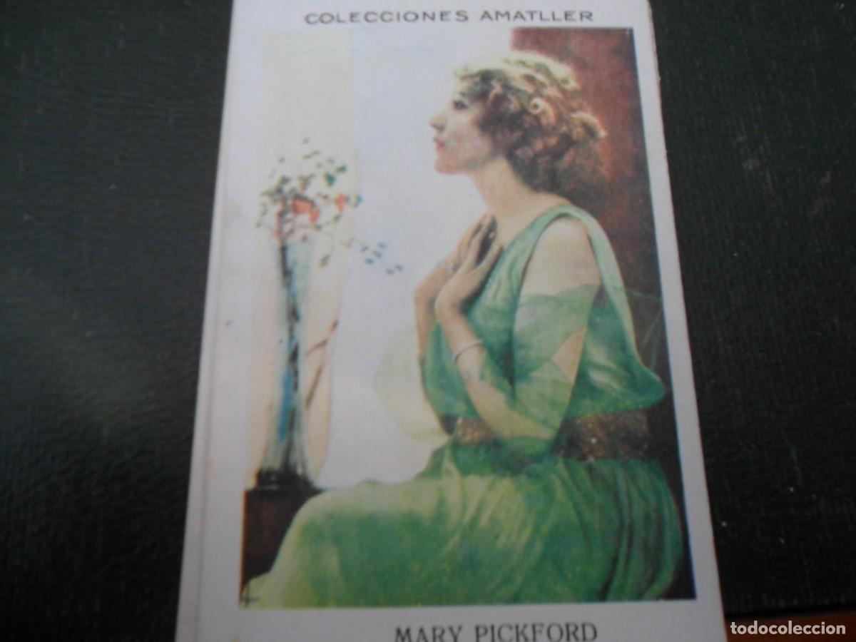 Coleccionismo Cromos antiguos: COLECCIONES AMATLLER MARY PICKFORD