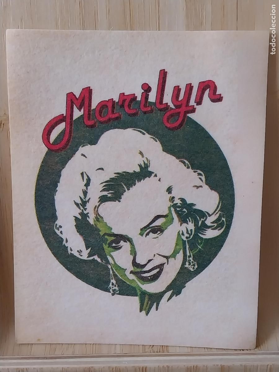 Coleccionismo Cromos antiguos: MARILYN MONROE PANINI STICKERS CROMO A&Ntilde;O 1980 SIN PEGAR NUNCA ORIGINAL 9.6X7.6CMS