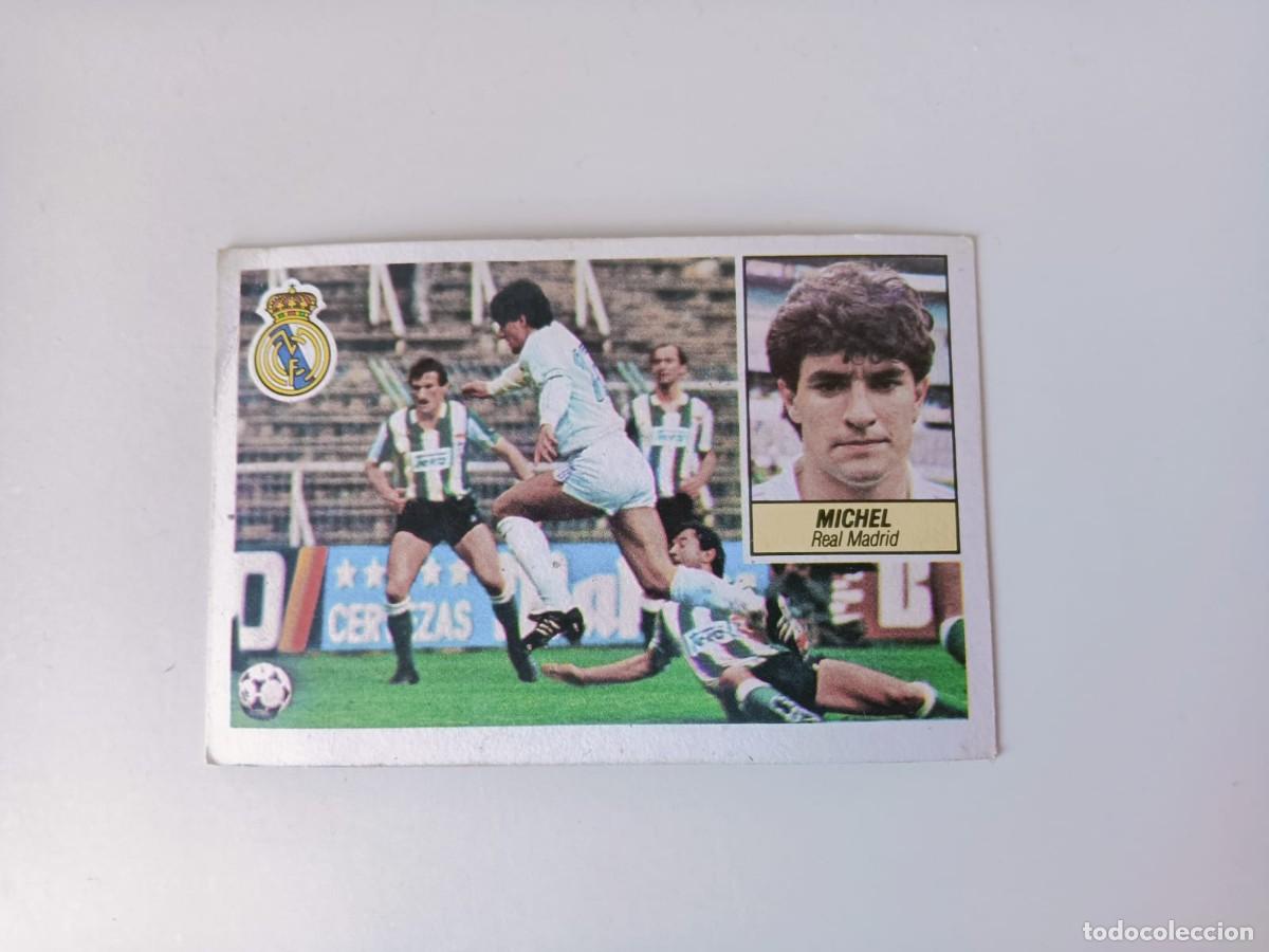 Coleccionismo Cromos antiguos: Cromoa Liga Espa&ntilde;ola 84/85 Sanrillana y Michel, Real Madrid