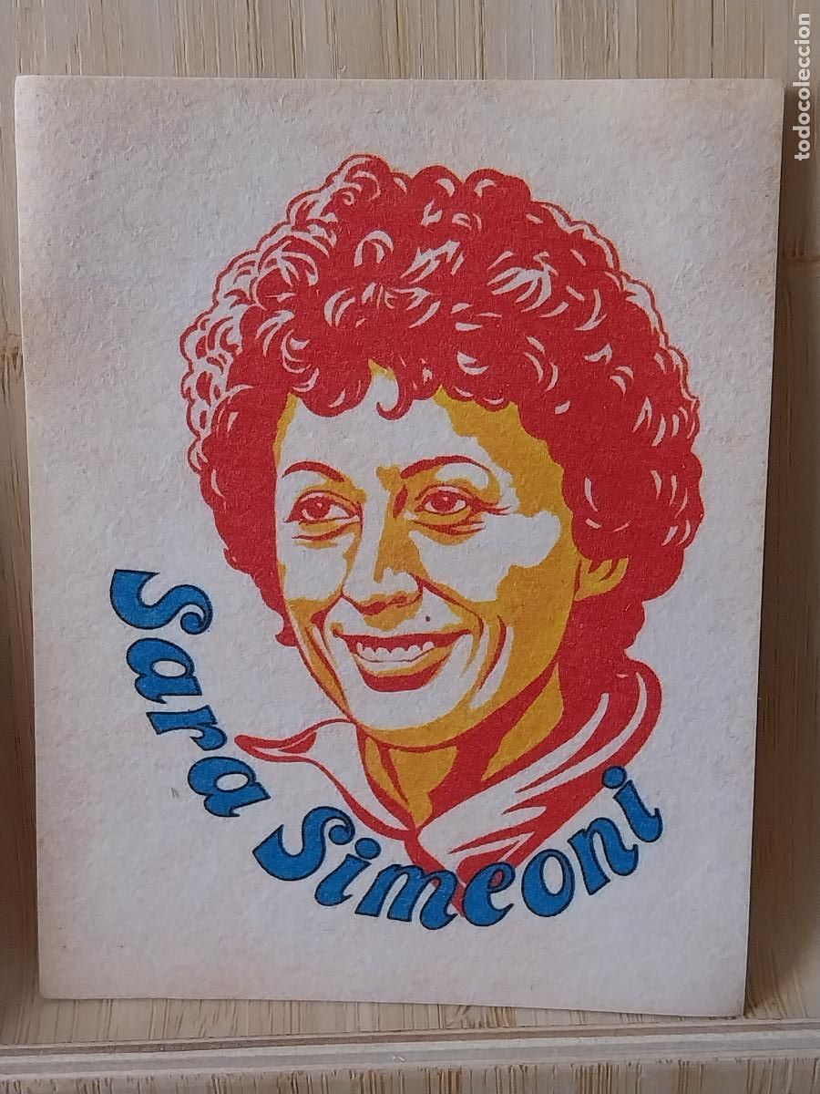 Coleccionismo Cromos antiguos: SARA SIMEONI ITALIA SALTO ALTURA PANINI STICKERS CROMO A&Ntilde;O 1980 SIN PEGAR NUNCA ORIGINAL 9.6X7.6CMS