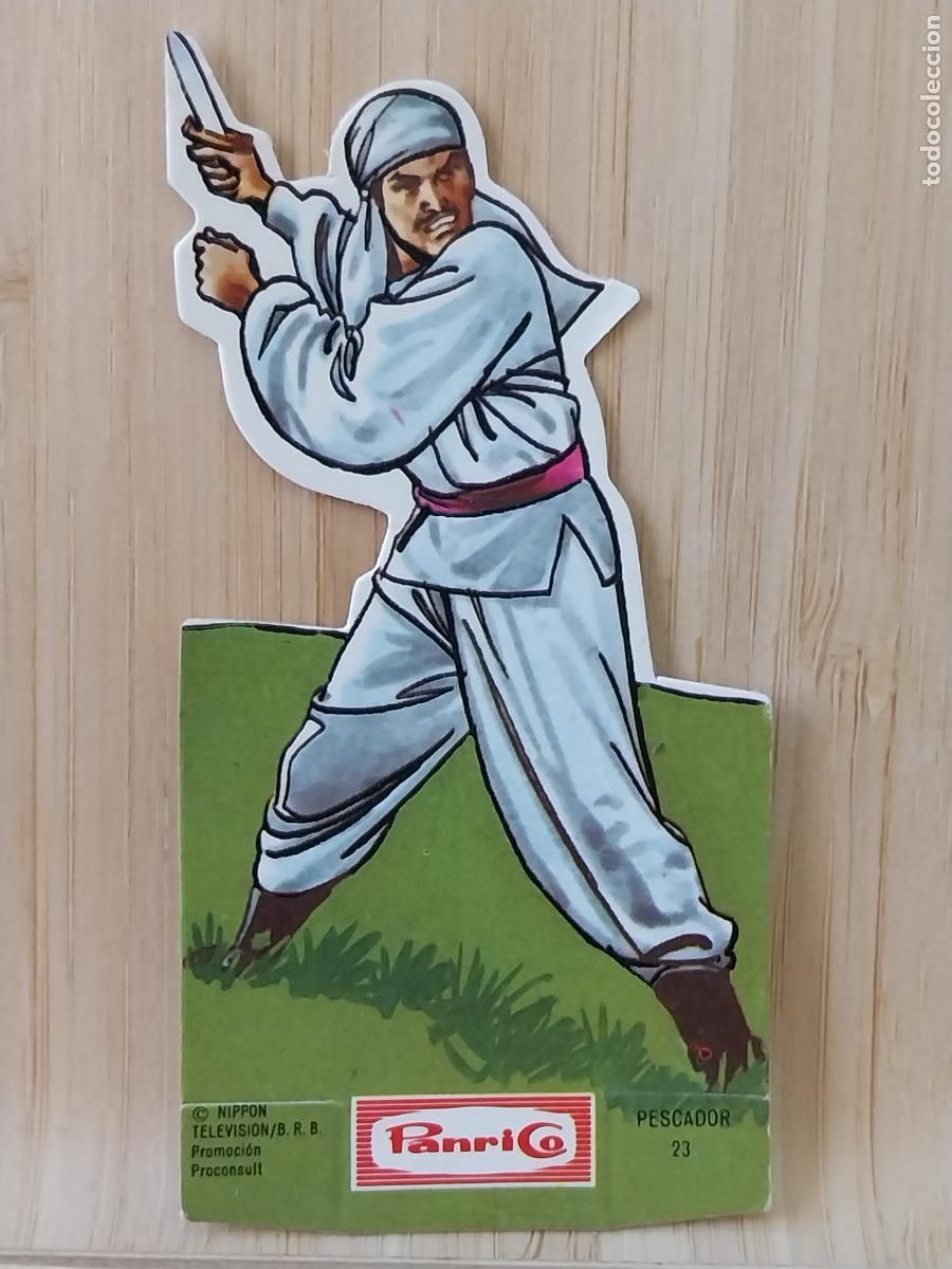 Coleccionismo Cromos antiguos: PANRICO FRONTERA AZUL CROMO 23 PESCADOR TROQUELADO ORIGINAL A&Ntilde;O 1978 9CMS ALTO