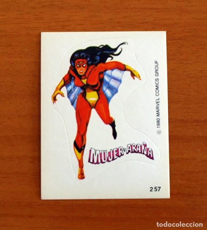 Coleccionismo Cromos antiguos: Superh&eacute;roes - N&ordm; 257 Mujer Ara&ntilde;a - Marvel 1980 Comics Group - Chocolates Terrabusi - Nunca pegado