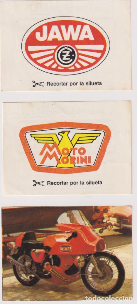 Coleccionismo Cromos antiguos: 3 CROMOS EL MUNDO DE LAS MOTOS &ndash; (N&Uacute;M. 47A, 54A, 68)