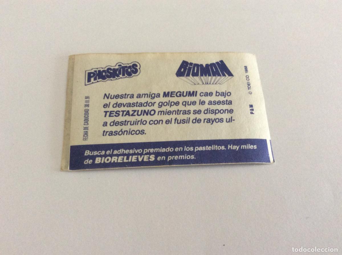 Coleccionismo cromos antiguos: BIOMAN PHOSKITOS 1991 91 - Foto 2