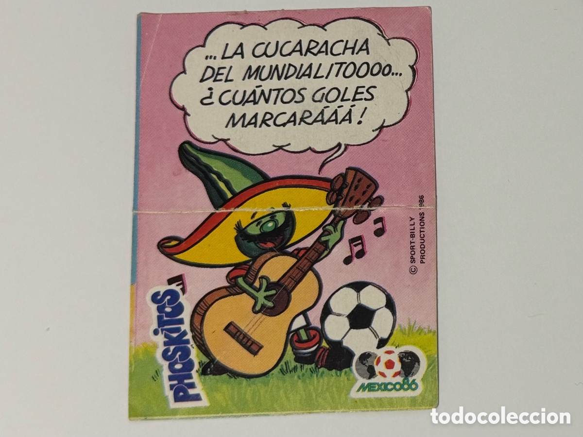 Coleccionismo Cromos antiguos: CROMO PHOSKITOS M&Eacute;XICO 86 n&ordm; 20