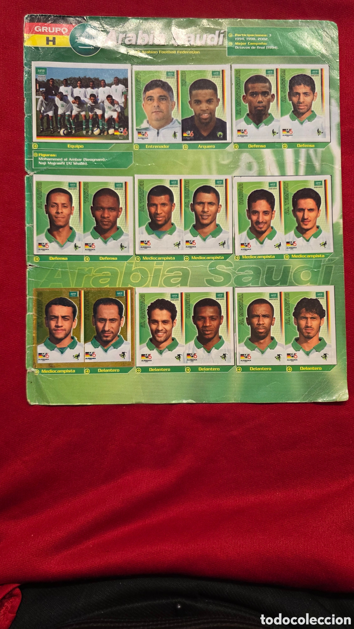 Collectable Antique Stickers: ARABIA SAUDI , MUNDIAL ALEMANIA 2006