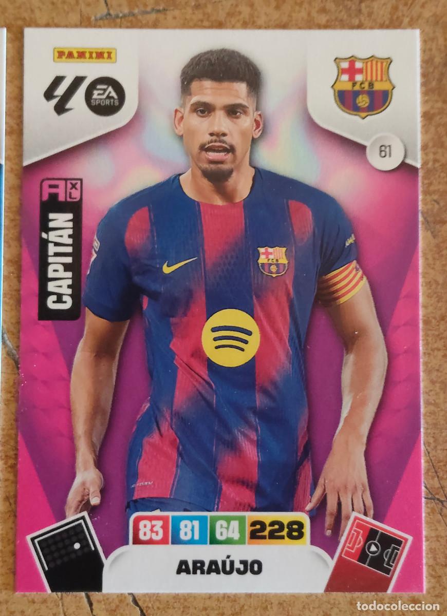 Collectionnisme Cartes &agrave; collectionner anciennes: 61 ARA&Uacute;JO. FC BARCELONA. ADRENALYN XL 2025-26