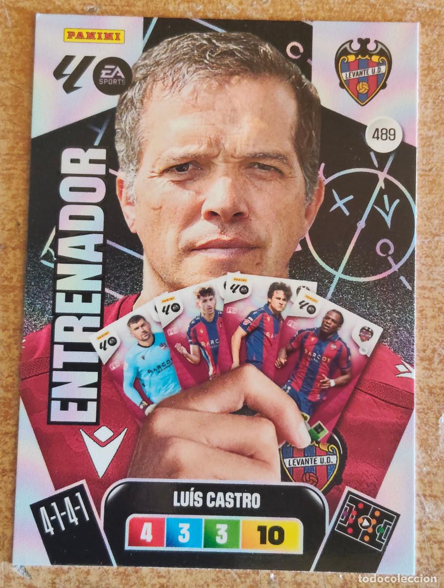 Collectionnisme Cartes &agrave; collectionner anciennes: 489 LUIS CASTRO (Levante UD) ENTRENADOR. Liga 2025 2026 25 26 Adrenalyn XL (Panini) NUEVO