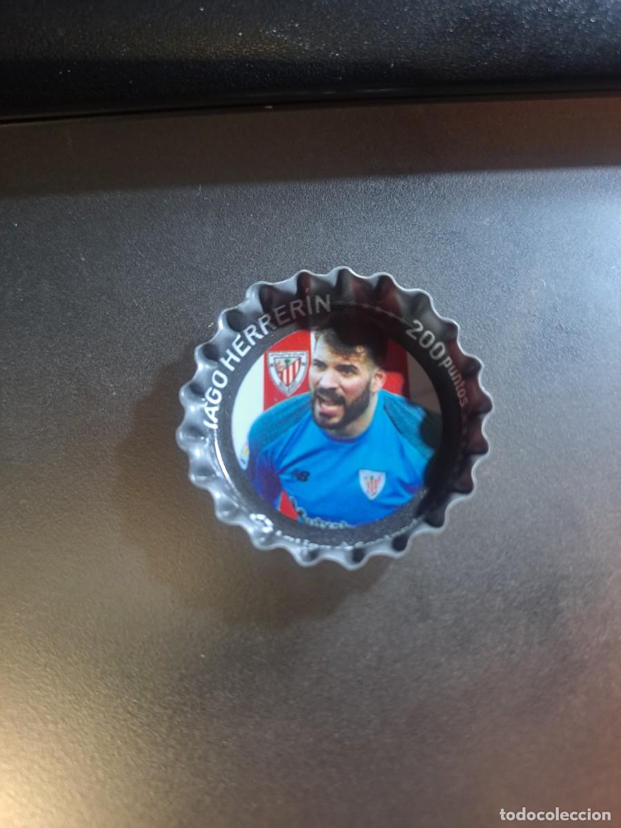 Coleccionismo Cromos antiguos: CHAPA IAGO HERRERIN ATHLETIC CLUB DE BILBAO LIGA 2019 2020 19 20 SUPERCHAPA GREFUCHAPA GREFUSA