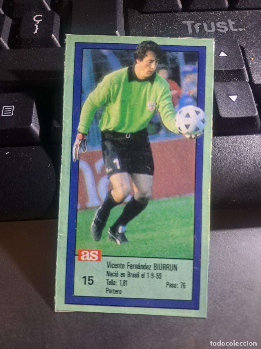 Coleccionismo Cromos antiguos: CROMO BIURRUN 15 ATHLETIC CLUB DE BILBAO LIGA 1989 1990 89 90 DIARIO AS ASES RECORTADO