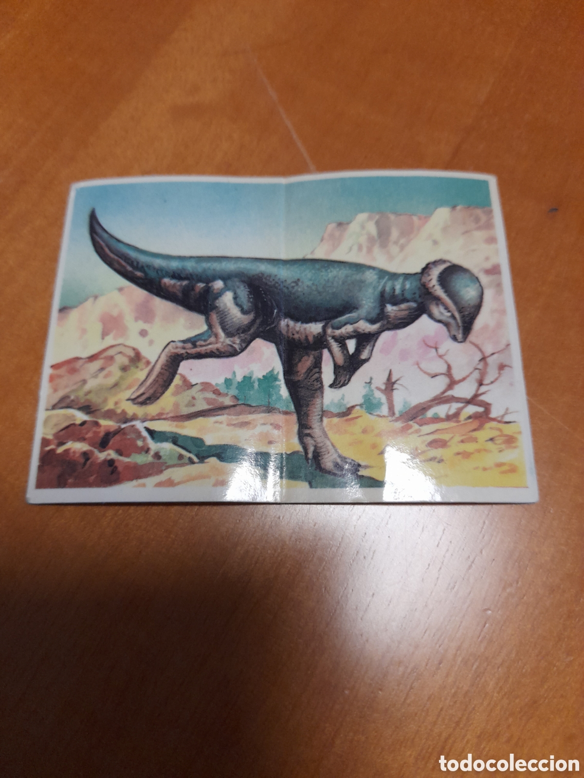 Coleccionismo Cromos antiguos: Cromo n&deg; 42 dinosaurios bollicao