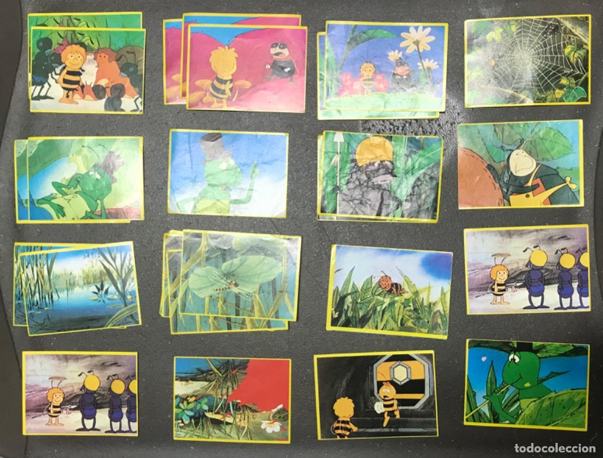 Coleccionismo Cromos antiguos: 50 Cromos Las aventuras de la ABEJA MAYA - A&ntilde;o 1977 - DANONE - Hay 10 de repetidos.