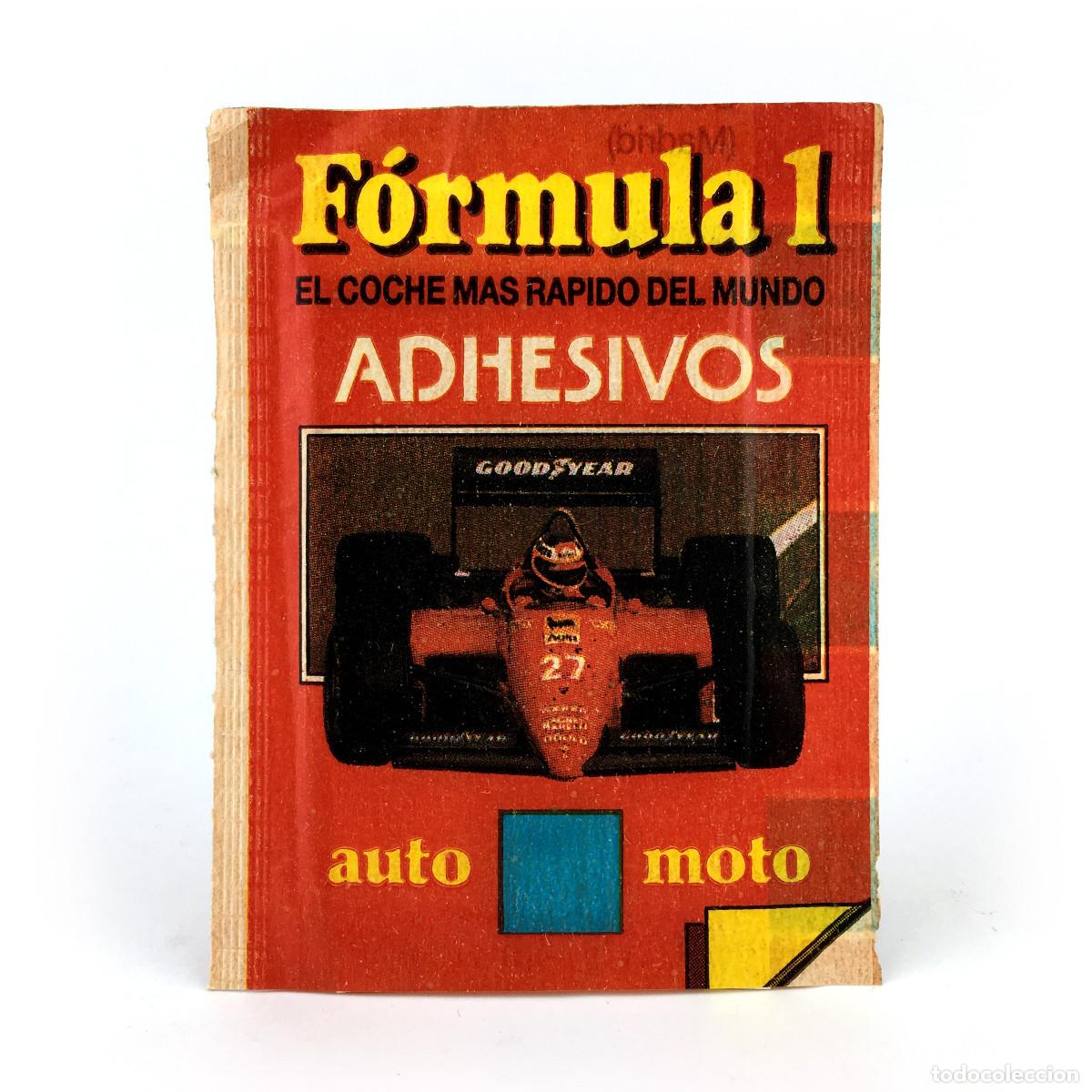Coleccionismo Cromos antiguos: FORMULA 1 SOBRE NUEVO CON 4 CROMOS HUNT CAGIVA FERRARI JOUROS MERCEDES ENDURANCE MIKE THACKEWLL NZ
