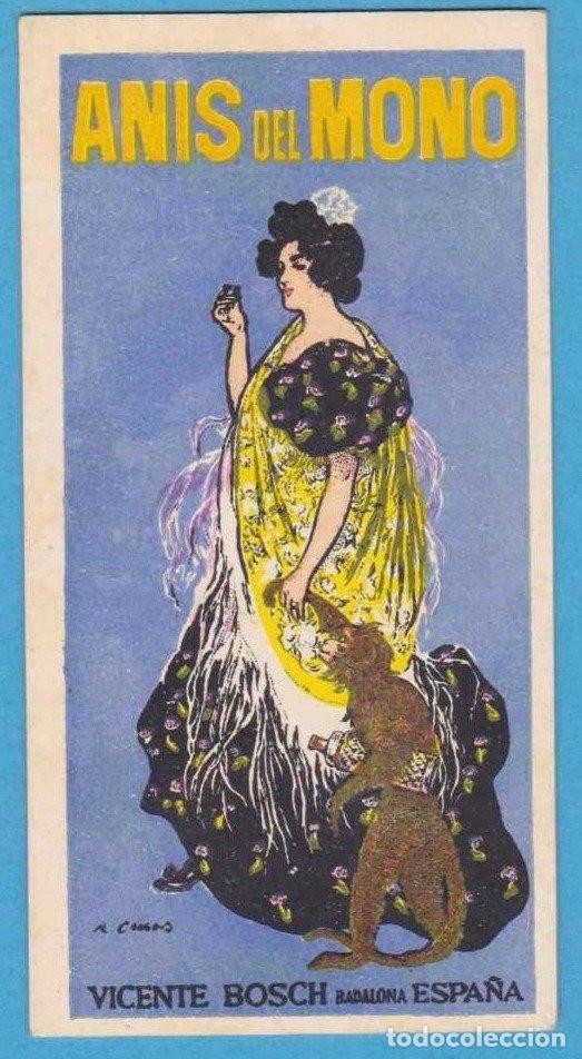 Coleccionismo Cromos antiguos: AN&Iacute;S DEL MONO. RAMON CASAS. VICENTE BOSCH, BADALONA, ESPA&Ntilde;A. FONDO AZUL