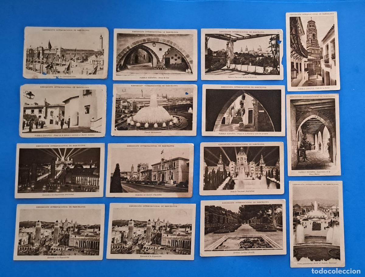 Coleccionismo Cromos antiguos: EXPOSICION INTERNACIONAL DE BARCELONA - LOTE DE 15 CROMOS - HIJO DE MARCOS TONDA - VILLAJOYOSA