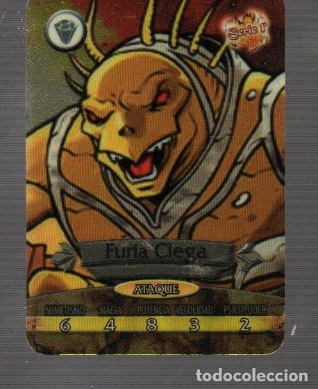 Coleccionismo Cromos antiguos: CROMO DE GORMITI METALLO CARDS N&ordm;4 FURIA CIEGA SERIE 1&ordm;