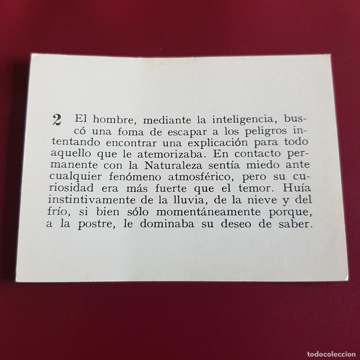 Coleccionismo cromos antiguos: MATEU - HISTORIA DEL PROGRESO HUMANO - 1966 - 66 - 2 - NUNCA PEGADO - Foto 2