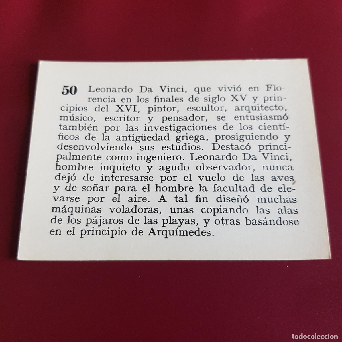 Coleccionismo cromos antiguos: MATEU - HISTORIA DEL PROGRESO HUMANO - 1966 - 66 - 50 - NUNCA PEGADO - Foto 2
