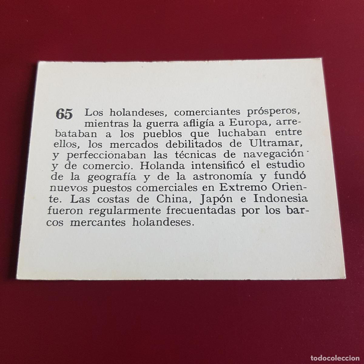 Coleccionismo cromos antiguos: MATEU - HISTORIA DEL PROGRESO HUMANO - 1966 - 66 - 65 - NUNCA PEGADO - Foto 2