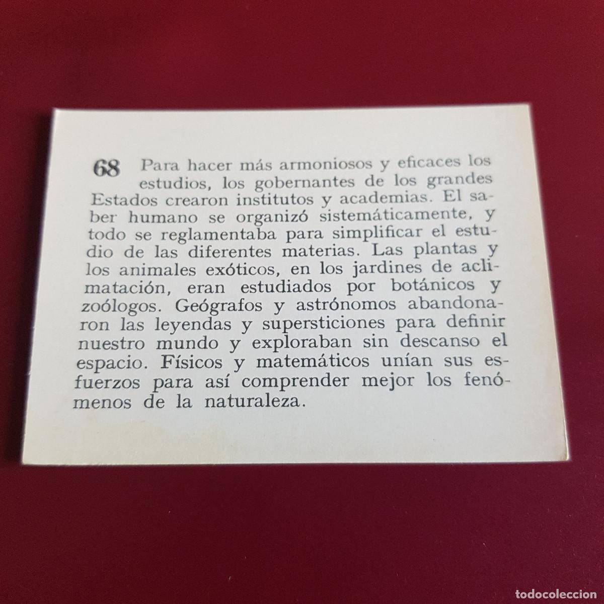Coleccionismo cromos antiguos: MATEU - HISTORIA DEL PROGRESO HUMANO - 1966 - 66 - 68 - NUNCA PEGADO - Foto 2