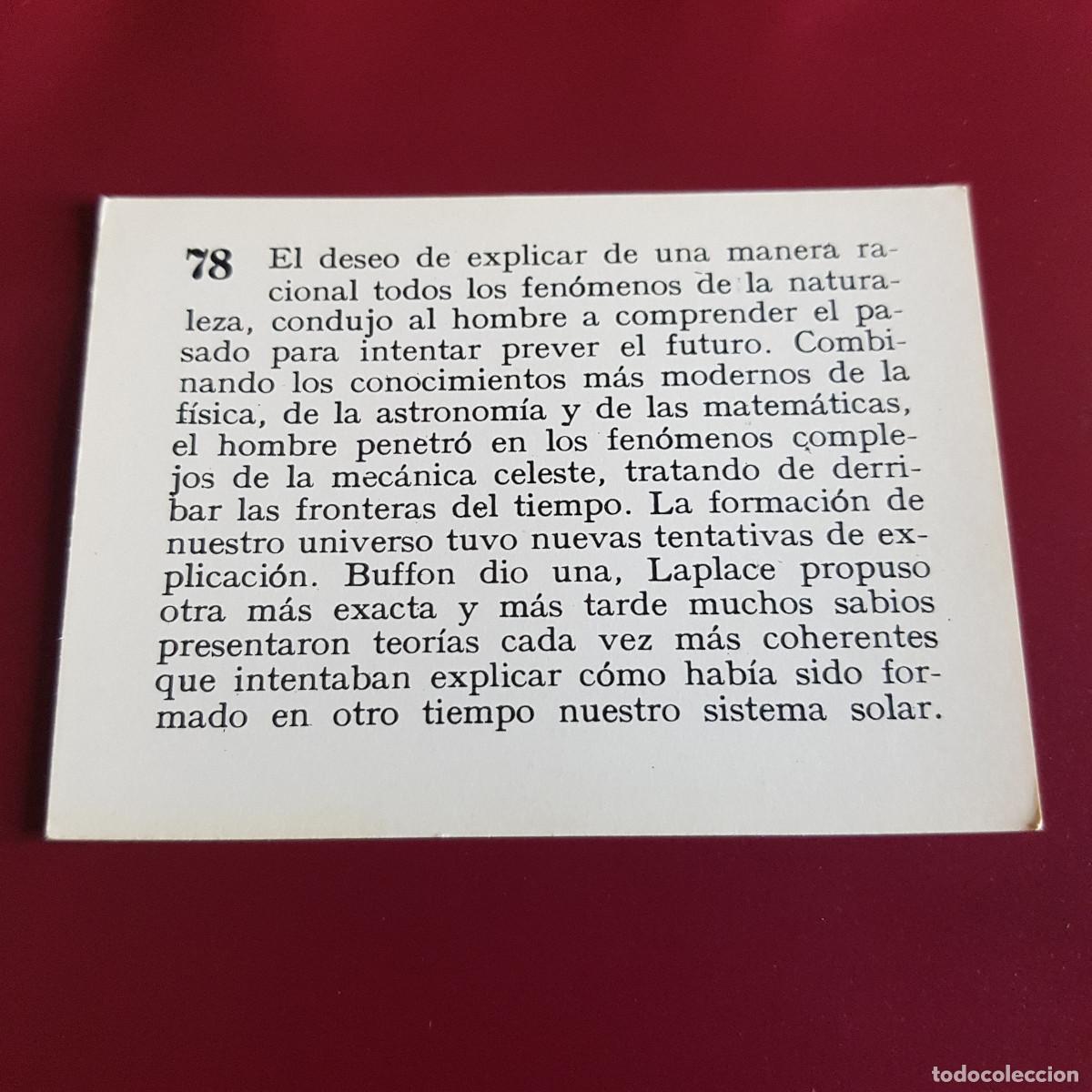 Coleccionismo cromos antiguos: MATEU - HISTORIA DEL PROGRESO HUMANO - 1966 - 66 - 78 - NUNCA PEGADO - Foto 2