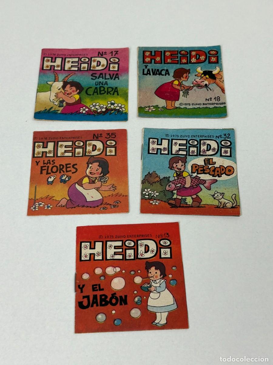 Coleccionismo Cromos antiguos: LOTE 5 CUENTOS HEIDI PHOSKITOS,CROPAN ,PANRICO,BIMBO