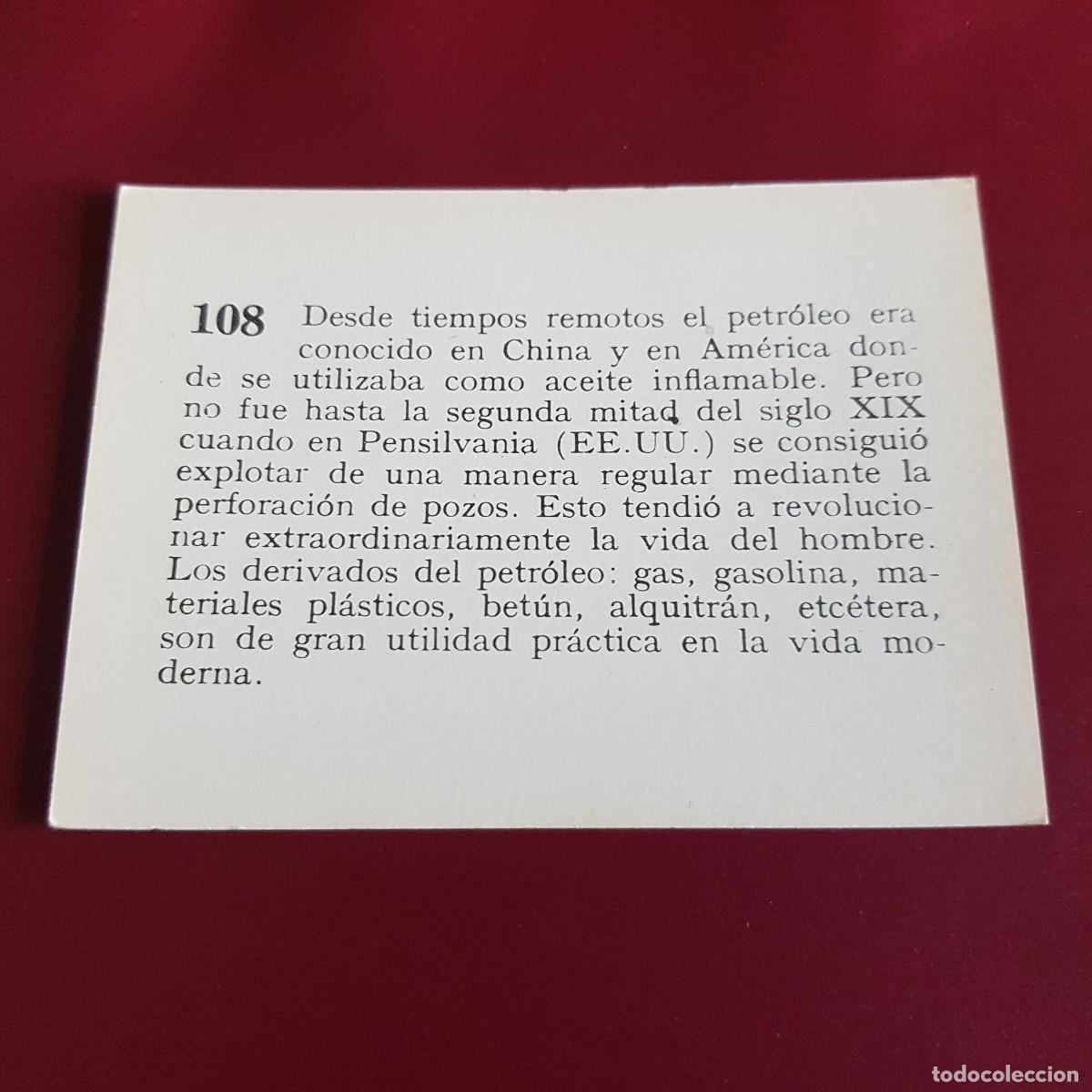 Coleccionismo cromos antiguos: MATEU - HISTORIA DEL PROGRESO HUMANO - 1966 - 66 - 108 - NUNCA PEGADO - Foto 2