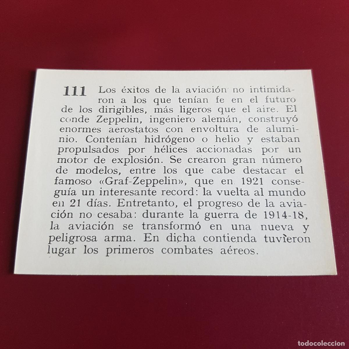 Coleccionismo cromos antiguos: MATEU - HISTORIA DEL PROGRESO HUMANO - 1966 - 66 - 111 - NUNCA PEGADO - Foto 2
