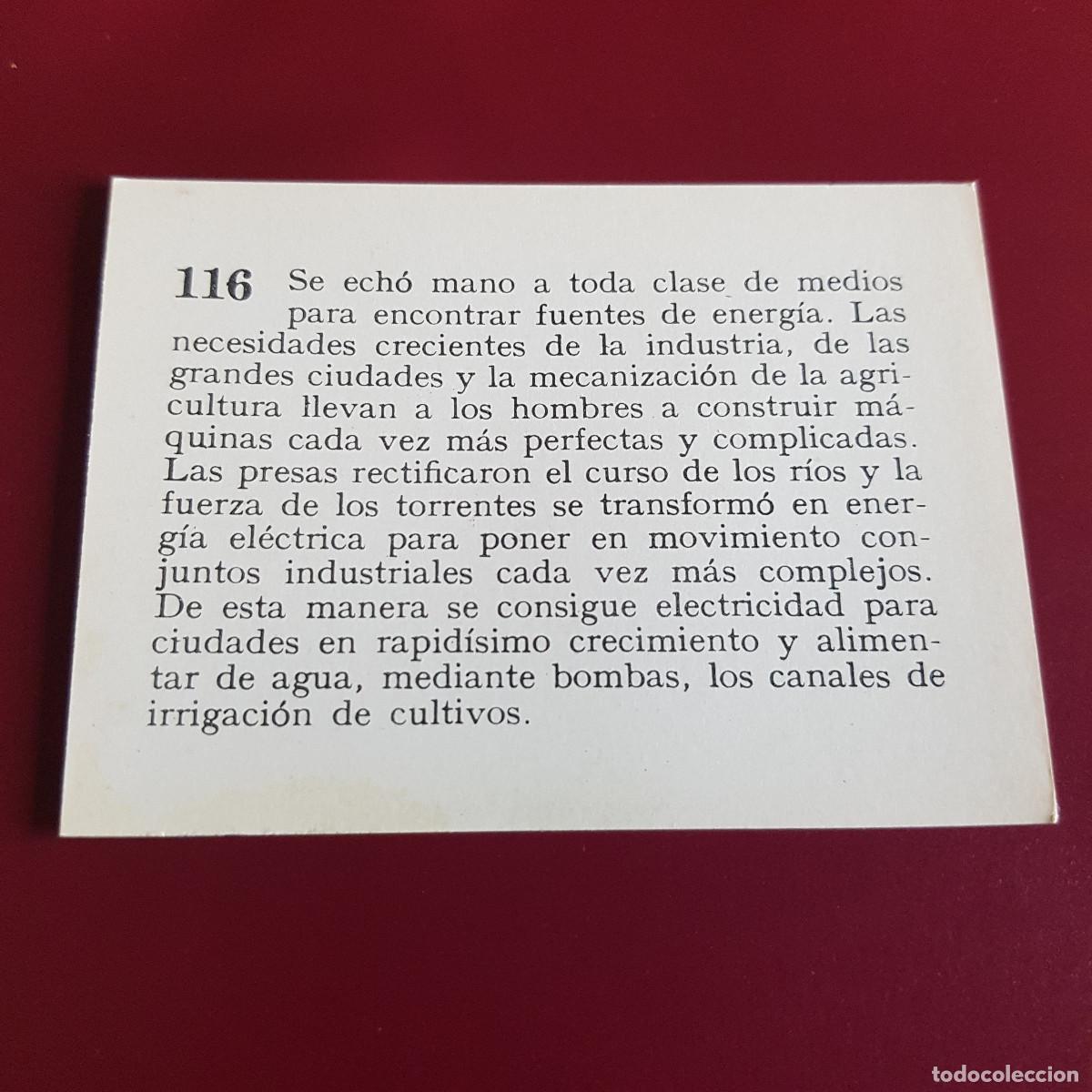 Coleccionismo cromos antiguos: MATEU - HISTORIA DEL PROGRESO HUMANO - 1966 - 66 - 116 - NUNCA PEGADO - Foto 2