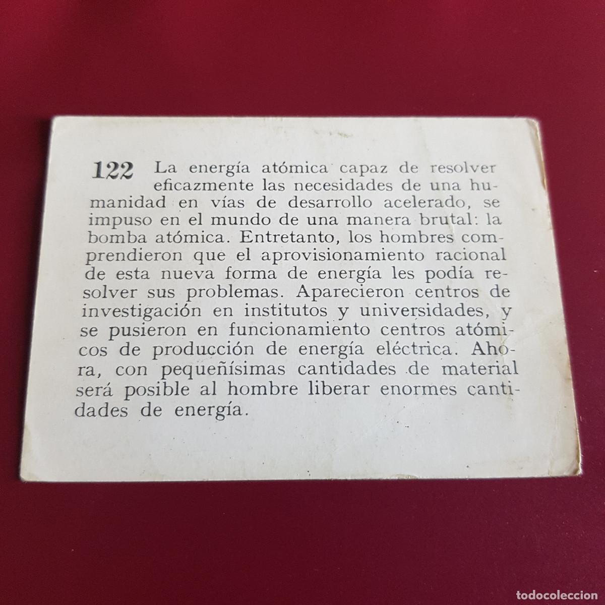 Coleccionismo cromos antiguos: MATEU - HISTORIA DEL PROGRESO HUMANO - 1966 - 66 - 122 - NUNCA PEGADO - Foto 2