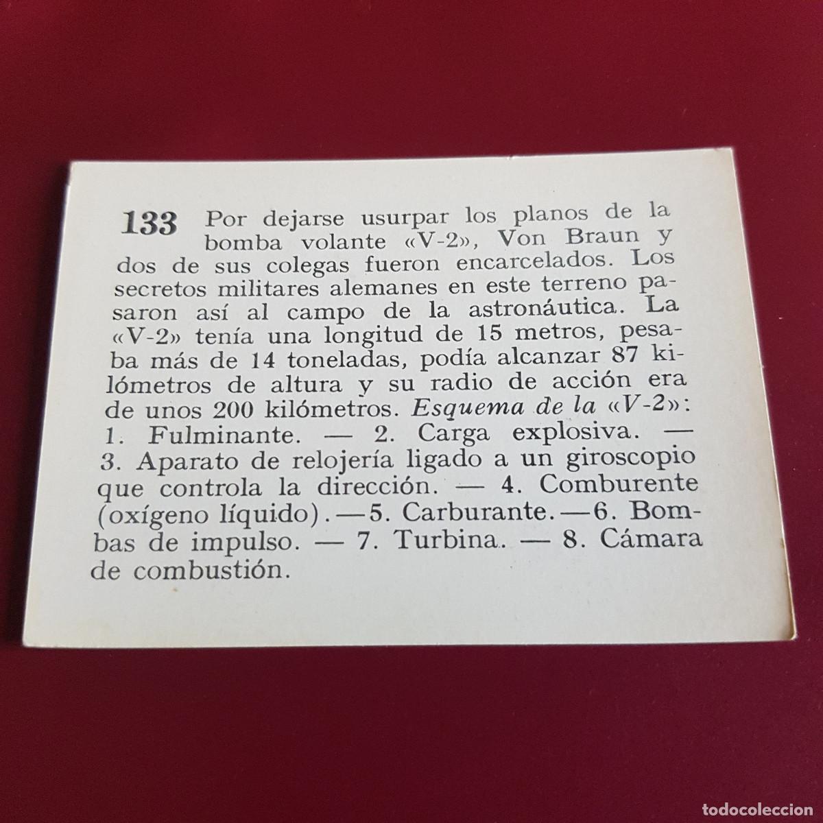 Coleccionismo cromos antiguos: MATEU - HISTORIA DEL PROGRESO HUMANO - 1966 - 66 - 133 - NUNCA PEGADO - Foto 2