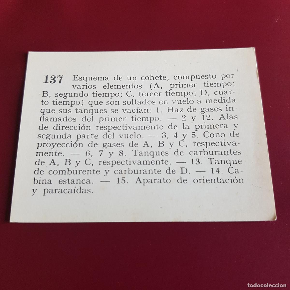 Coleccionismo cromos antiguos: MATEU - HISTORIA DEL PROGRESO HUMANO - 1966 - 66 - 137 - NUNCA PEGADO - Foto 2