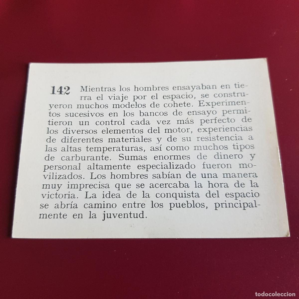 Coleccionismo cromos antiguos: MATEU - HISTORIA DEL PROGRESO HUMANO - 1966 - 66 - 142 - NUNCA PEGADO - Foto 2