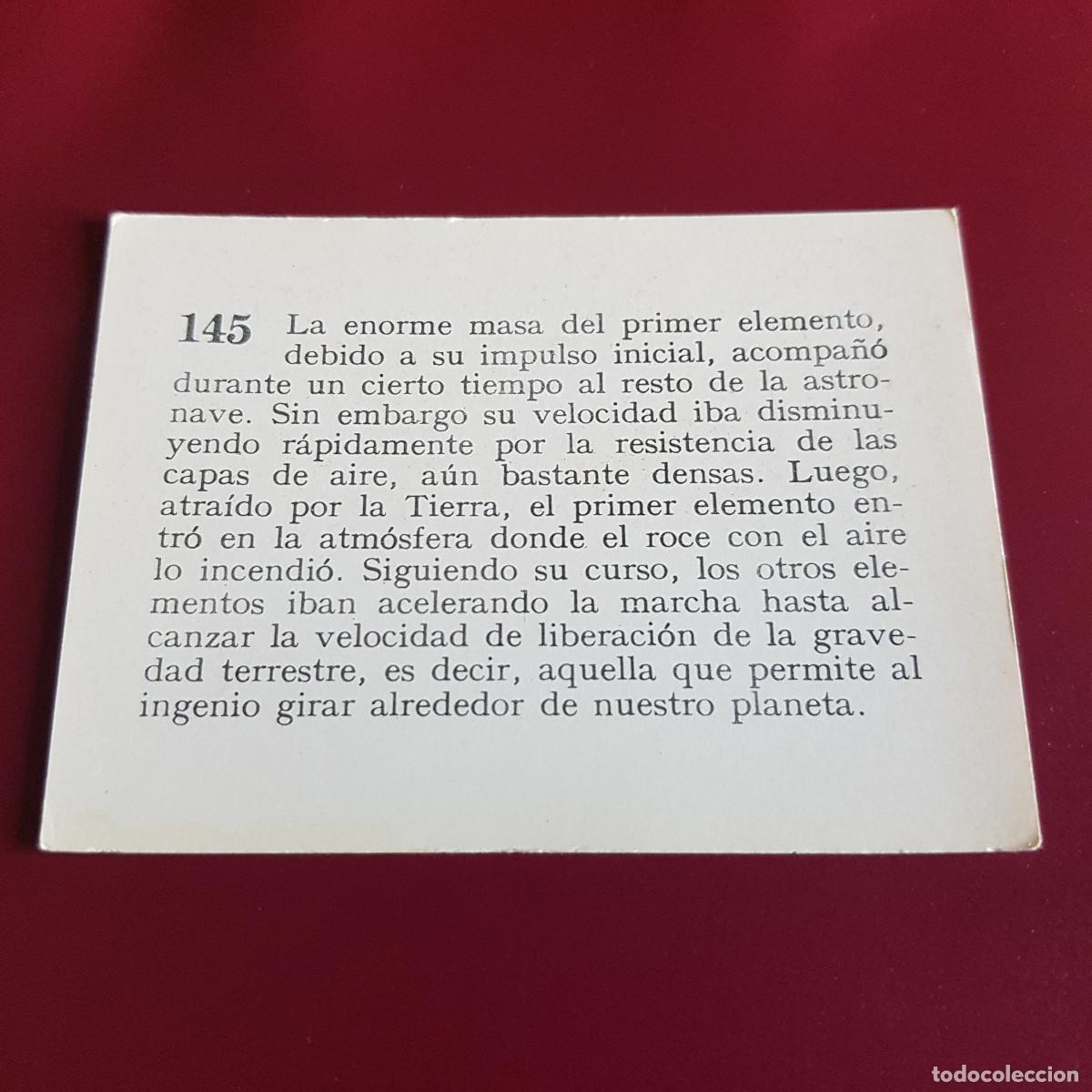 Coleccionismo cromos antiguos: MATEU - HISTORIA DEL PROGRESO HUMANO - 1966 - 66 - 145 - NUNCA PEGADO - Foto 2