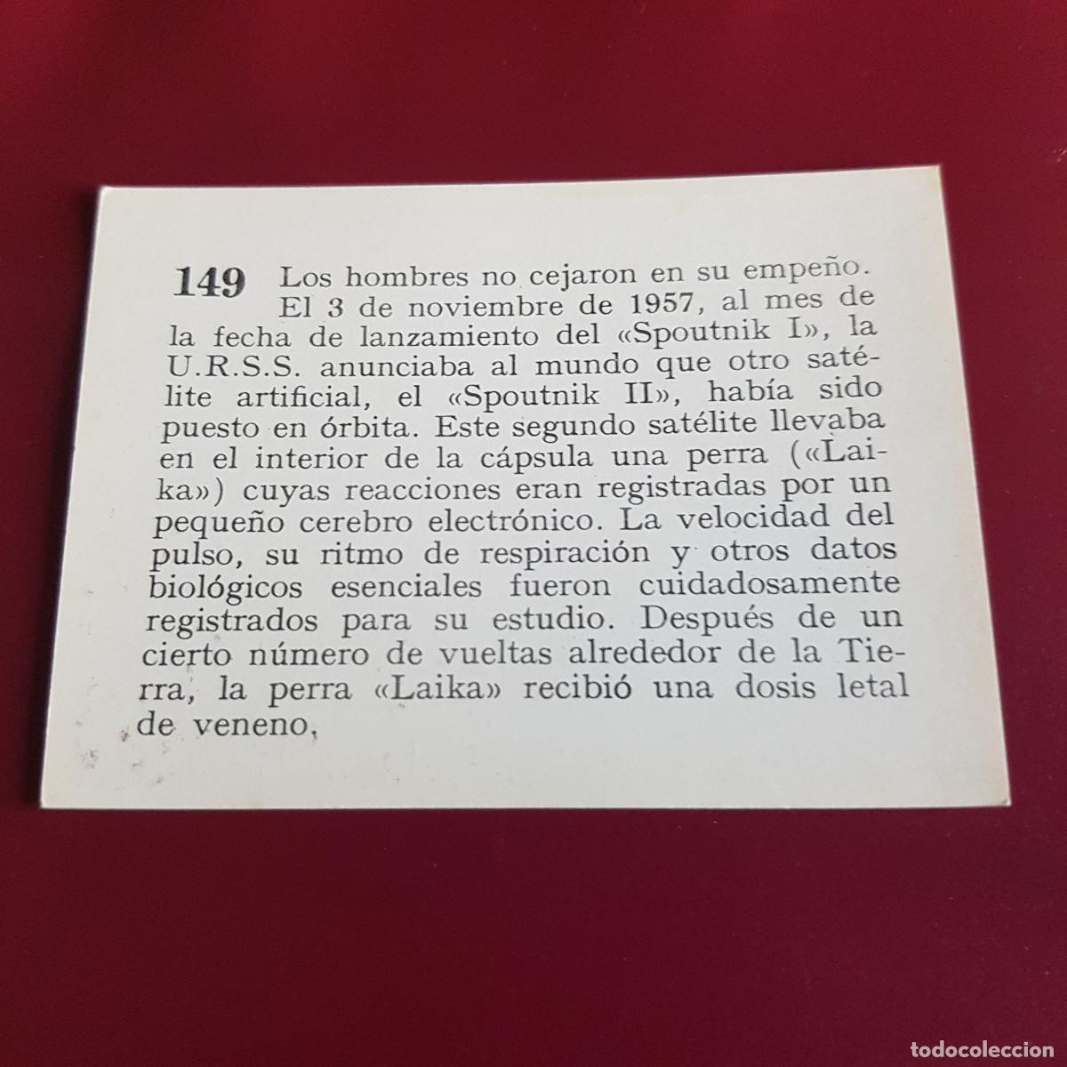 Coleccionismo cromos antiguos: MATEU - HISTORIA DEL PROGRESO HUMANO - 1966 - 66 - 149 - NUNCA PEGADO - Foto 2